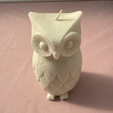 Owl candle white. for sale  SUTTON COLDFIELD