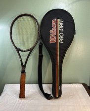 Raquete de tênis Wilson Pro Staff tamanho médio com capa St Vincent GWQ 4 1/2 pol comprar usado  Enviando para Brazil