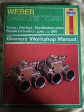 Weber carburettor haynes for sale  CROYDON