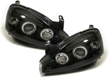 Lâmpada halo LED projetor olho de anjo preto para Vauxhall Corsa C comprar usado  Enviando para Brazil