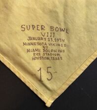 Super Bowl 8 Auténtica Bandera Penalti Miami Dolphins & Minnesota Vikings 13/01/1974 segunda mano  Embacar hacia Argentina