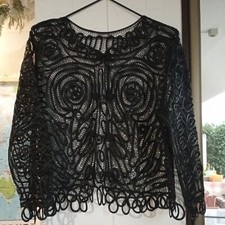 Bolero pizzo nero usato  Piossasco