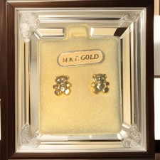 Brincos de ouro 14k ursinho de pelúcia bebê criança novos comprar usado  Enviando para Brazil