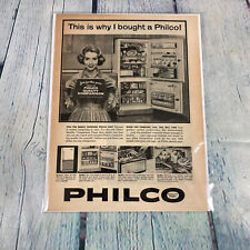 1959 Philco Refrigerador Vintage Impressão Publicitário/Pôster Promo Arte Página de Revista comprar usado  Enviando para Brazil