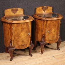 Par de Mesas de Cabeceira Estilo Antigo Italiano Mesas de Mármore Móveis Xx C comprar usado  Enviando para Brazil
