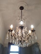 Lampadario cristallo vintage usato  Torino