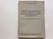 Relazioni degli ambasciatori usato  Compiano