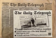Titanic commemorative reprint for sale  POOLE