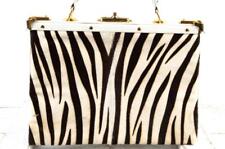VINTAGE COUTURE BON MOCZANOWA ZEBRA SKÓRZANA TORBA TORNISTER W IDEALNYM STANIE PIERWSZA KLASA, używany na sprzedaż  PL