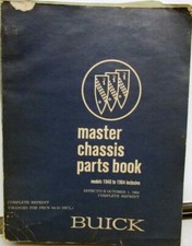 1940 a 1964 Buick Master Chassis Parts Book Original Riviera Wildcat LeSabre comprar usado  Enviando para Brazil