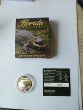 Silbermünze florida alligator gebraucht kaufen  Thale