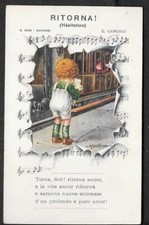 Rara cartolina bambini usato  Torino