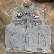 Denim motorcycle vest for sale  Nederland