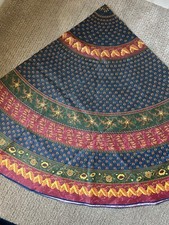 Usado, Toalha de mesa provençal de algodão francês 70" redonda impermeável folhas de azeitonas em excelente estado usado comprar usado  Enviando para Brazil