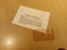 Mica heat proof for sale Mica heat proof for sale  WATERLOOVILLE