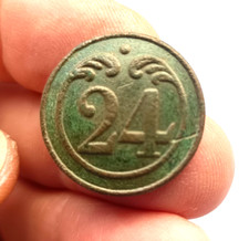 Bouton militaire régiment d'occasion  Noyon