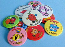 mr men badges for sale  NOTTINGHAM