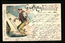 Lithographie holz mann gebraucht kaufen  Berlin