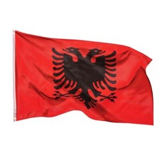 Albanien flagge fahne gebraucht kaufen  Kirchzarten