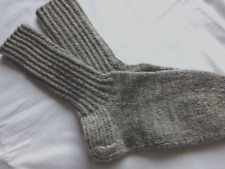 Stricksocken wollsocken grau gebraucht kaufen  Ingolstadt