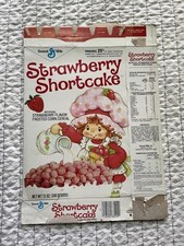 Vintage 1983 Morango Shortcake Caixa de Cereais General Mills Original Plana comprar usado  Enviando para Brazil