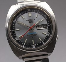 [N Estado perfeito] Seiko 5 Sports 6119-6020 36mm mostrador prata data do dia relógio automático masculino comprar usado  Enviando para Brazil