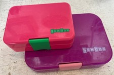 2 lancheiras Bento originais à prova de vazamentos Yumbox para crianças escola ou trabalho comprar usado  Enviando para Brazil