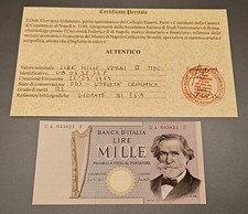 1000 lire verdi usato 1000 lire verdi usato  Gallipoli