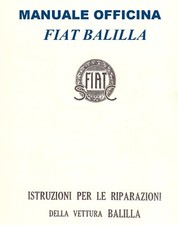 Fiat balilla manuale usato  Salerno
