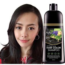 Xampu Ayla Herb Natural Permanente Tintura de Cabelo Instantânea Cobertura Cinza Preto, usado comprar usado  Enviando para Brazil