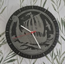 Wanduhr schiefer wikingerschif gebraucht kaufen  Zwönitz