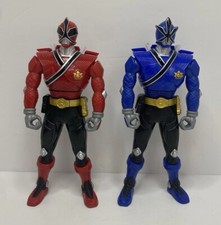 Lote de bonecos colecionáveis 2011 Power Rangers Samurai Spin Switch vermelho e azul Ranger comprar usado  Enviando para Brazil
