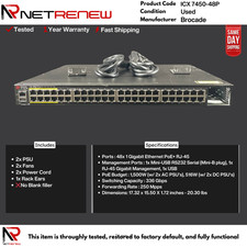 Brocade icx7450 48p for sale  Carlstadt