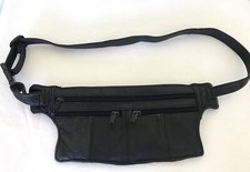 Vintage black leather for sale  PEACEHAVEN