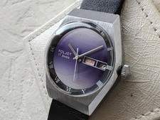 Relógio masculino vintage soviético Poljot dia/data, cal. 2628.H, 17 J, década de 1980, usado comprar usado  Enviando para Brazil