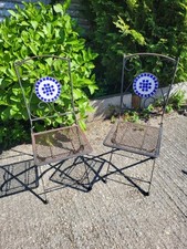 Bistro chairs foldable for sale  BODMIN