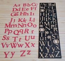 Alphabet metal cutting for sale  MALMESBURY