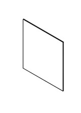 Vetro ceramico 4x274x291mm usato  Santa Lucia del Mela