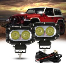 Barra de luz de trabalho AUXBEAM 4" polegadas LED branco pods inundação neblina condução caminhão offroad quadriciclo comprar usado  Enviando para Brazil