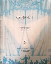 Civilization carl sigman. for sale  LONDON