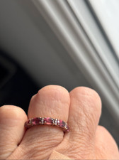 Bague rose grenats d'occasion  Grenoble-