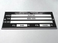 Plaque constructeur austin d'occasion  Vitré