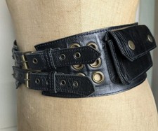 Vintage chunky leather for sale  UK