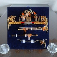 Elegante Conjunto de Grampo de Cabelo Nupcial – 6 Acessórios de Cabelo Maiko Japoneses Antigos, usado comprar usado  Enviando para Brazil