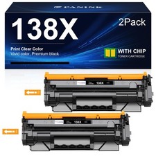 Usado, Cartucho de toner preto PANINK 138X – pacote com 2 com chip para HP Pro 3001/3101 Series comprar usado  Enviando para Brazil