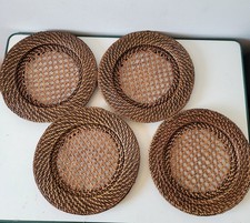 Rattan charger plates for sale  NORTHAMPTON