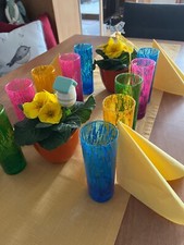 Trinkgläser set bunt gebraucht kaufen  Dietenhofen