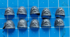 BT Upgrade Bits Mk X Tacticus Shoulder Pads x10 Black Templars Primaris 40k Bitz comprar usado  Enviando para Brazil