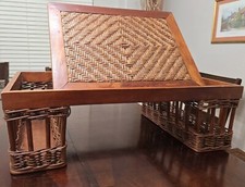 1960s wicker tray for sale  Conroe