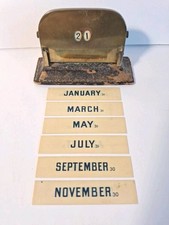 Antique perpetual calendar for sale  Goshen